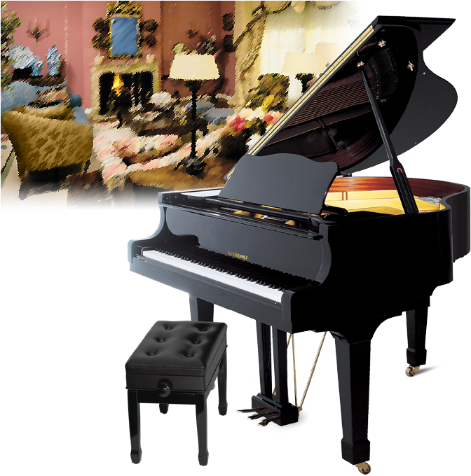 Elegant Grand Piano Setup