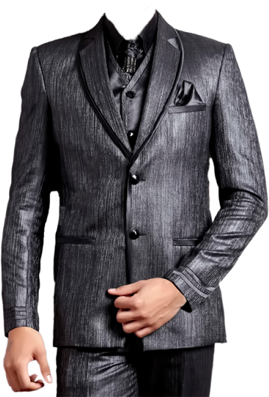Elegant Gray Suit Man