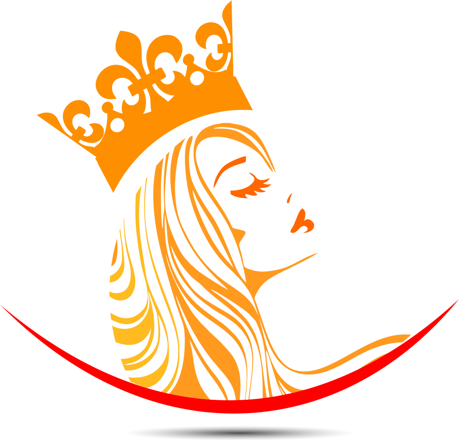 Elegant Hair Queen Logo