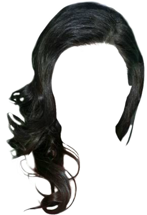 Elegant Hair Swoosh Transparent Background
