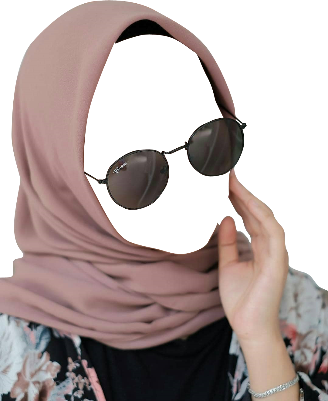 Elegant Hijabwith Sunglasses