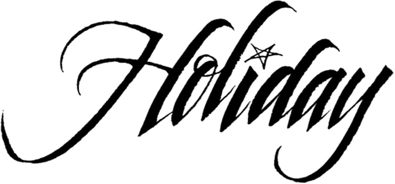 Elegant Holiday Script Text