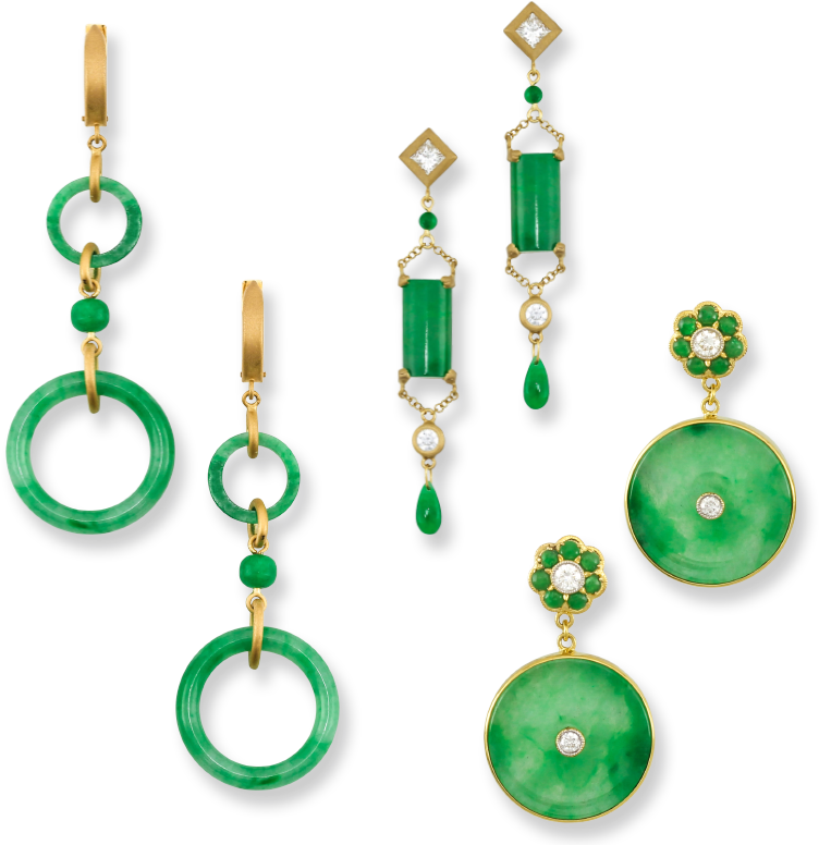 Elegant Jade Earrings Collection