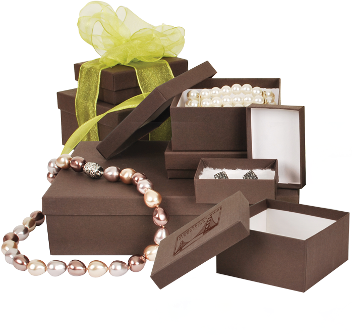 Elegant Jewelry Boxesand Pearl Necklace