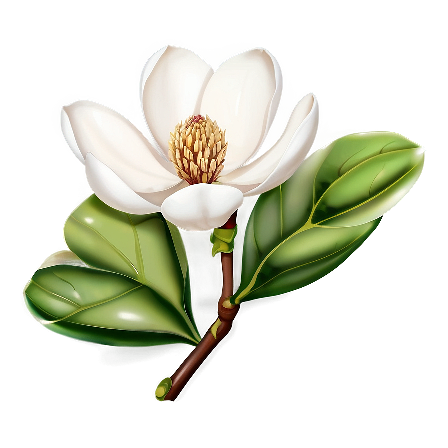 Elegant Magnolia Flower Png 06252024