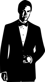 Elegant Man Silhouette