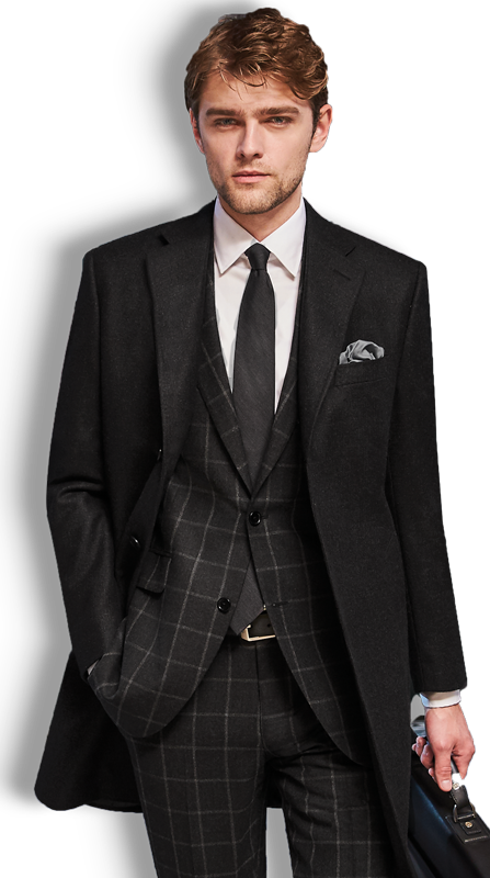 Elegant Manin Black Suit