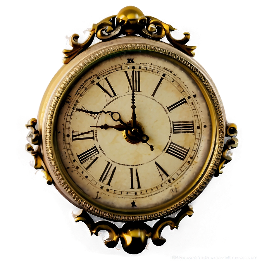 Elegant Mantel Clock Png 73