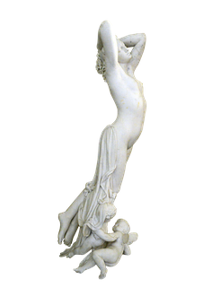 Elegant Marble Statuewith Angel