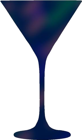 Elegant Martini Glass Silhouette