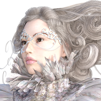 Elegant Masquerade Portrait