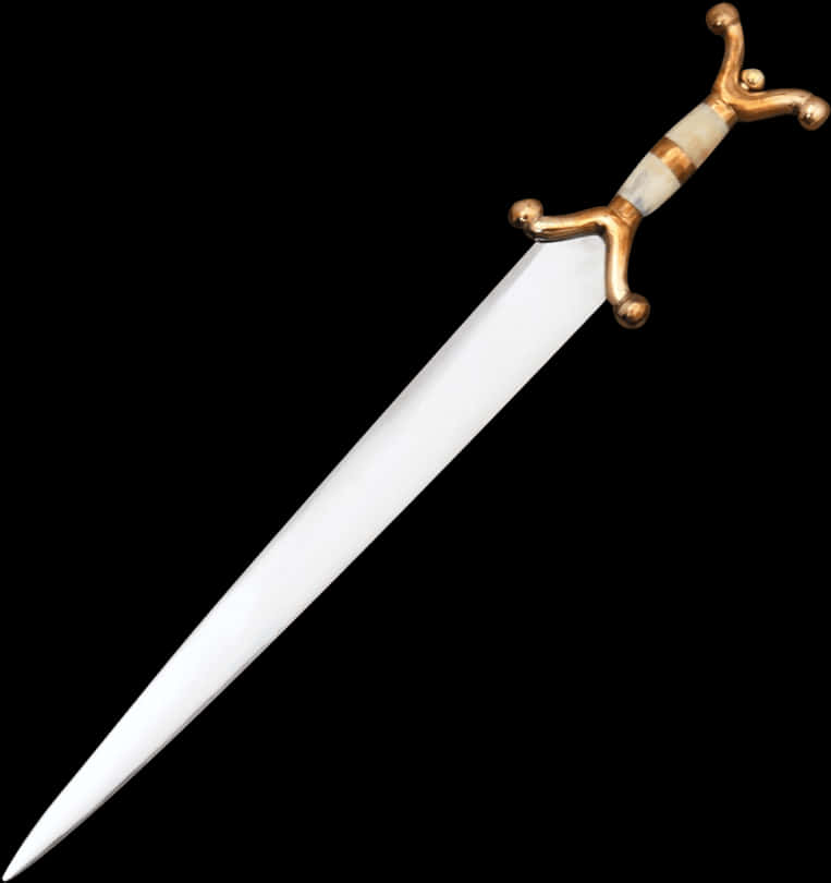 Elegant Medieval Sword Isolated