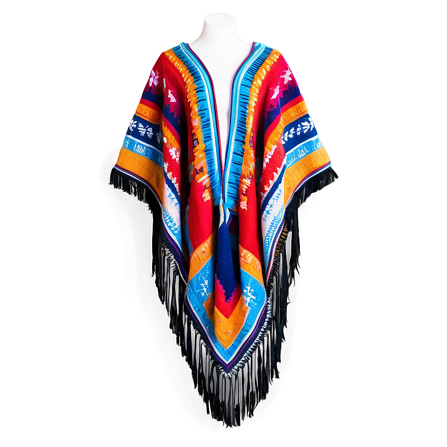 Elegant Mexican Poncho Design Png 68