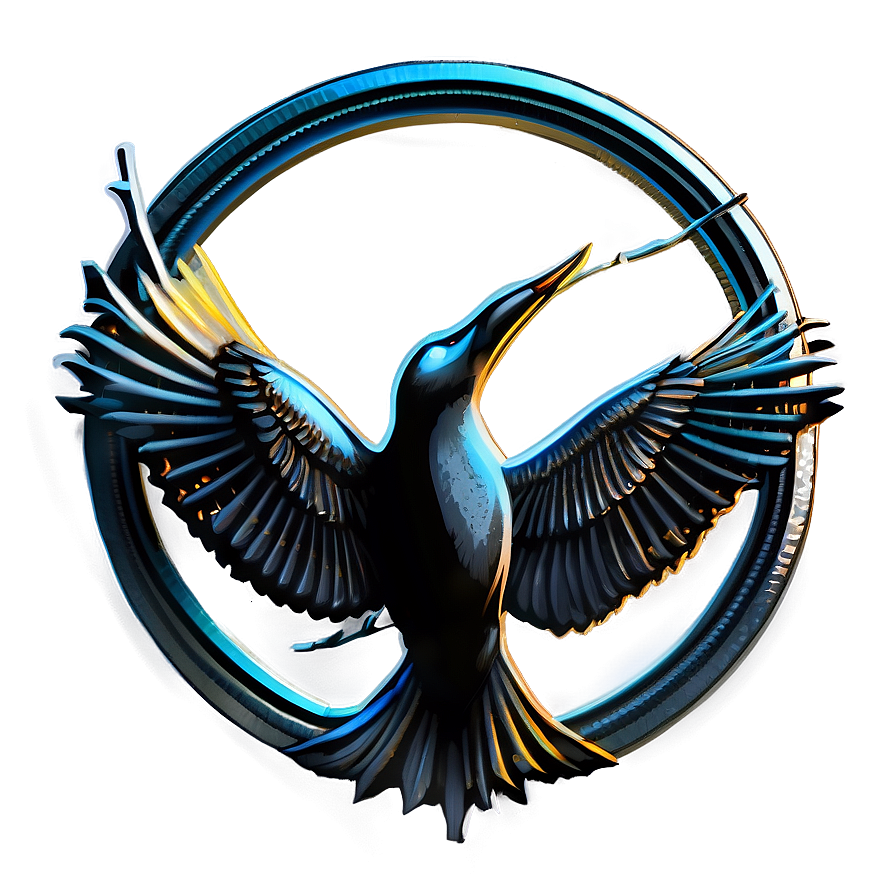 Elegant Mockingjay Silhouette Png Anc