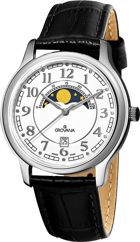 Elegant Moonphase Watch Grovana