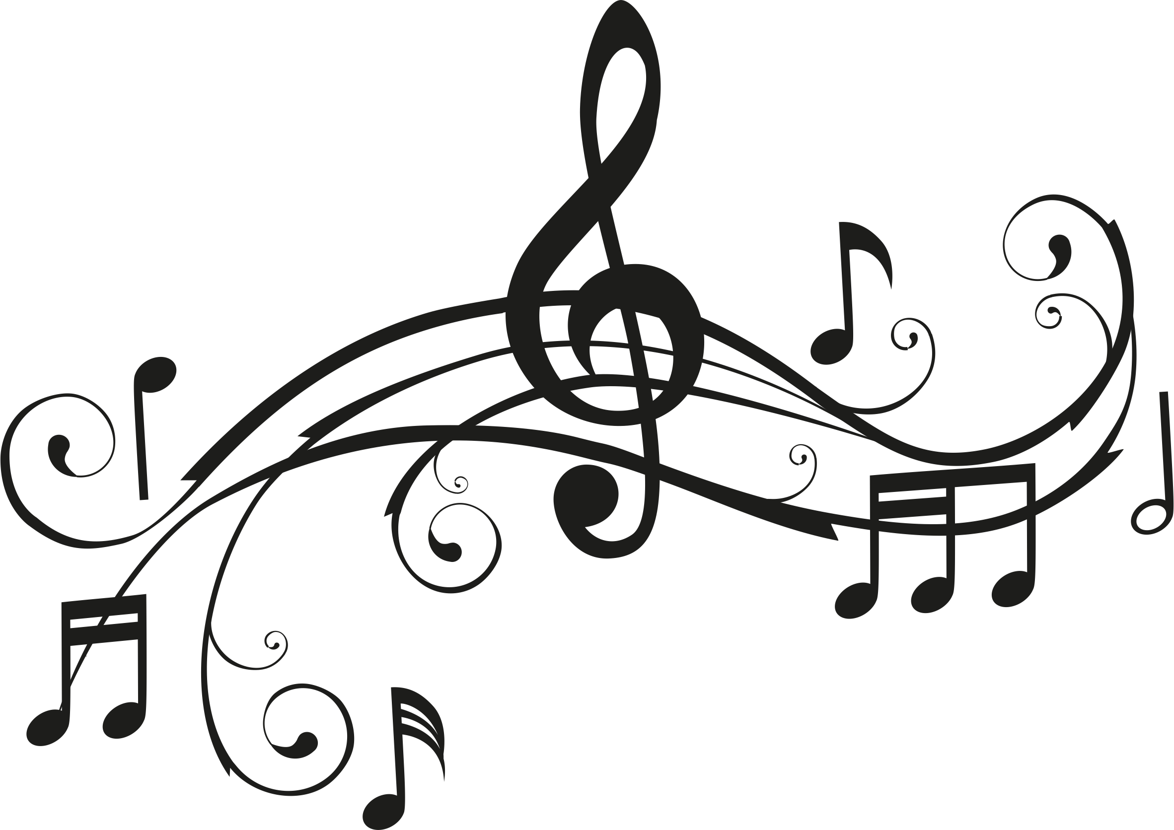 Elegant Musical Notes Design