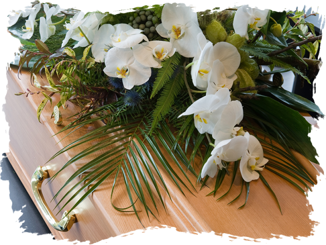 Elegant Orchid Funeral Casket