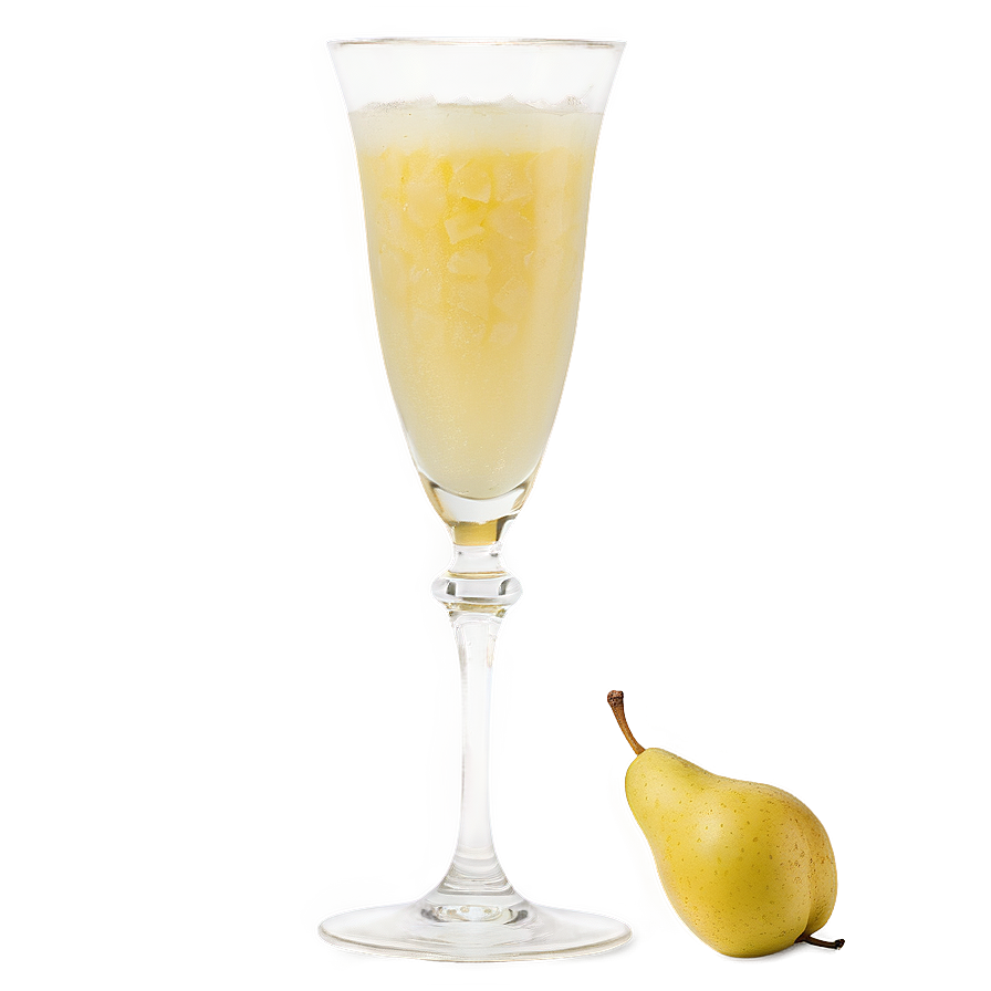 Elegant Pear Mimosa Cocktail Png 06212024