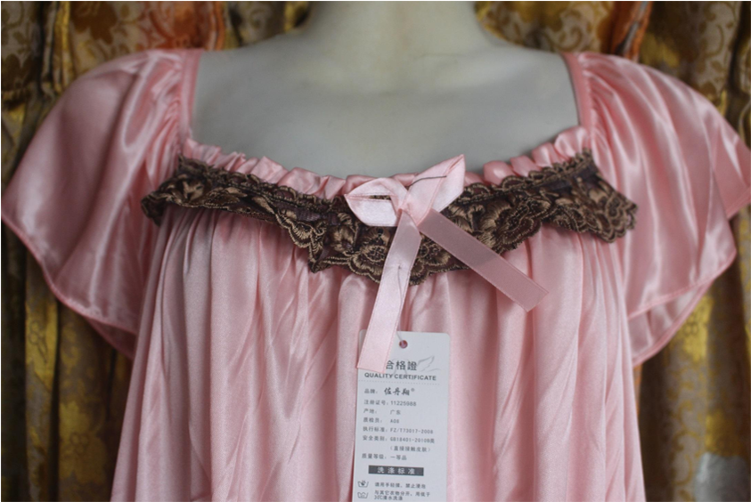 Elegant Pink Blousewith Lace Trim