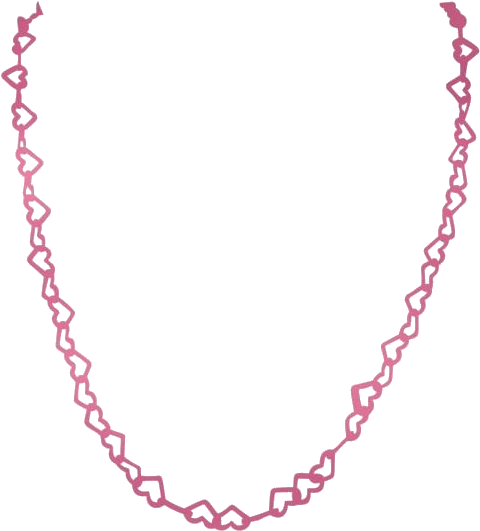 Elegant Pink Chain Necklace