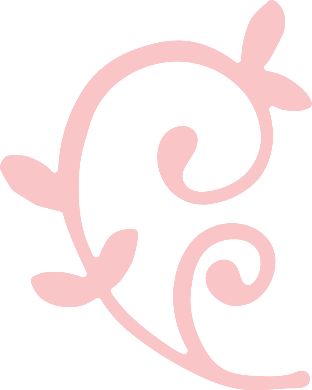 Elegant Pink Flourish Graphic