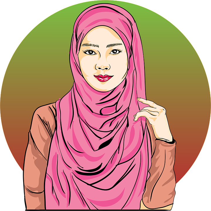 Elegant Pink Hijab Portrait