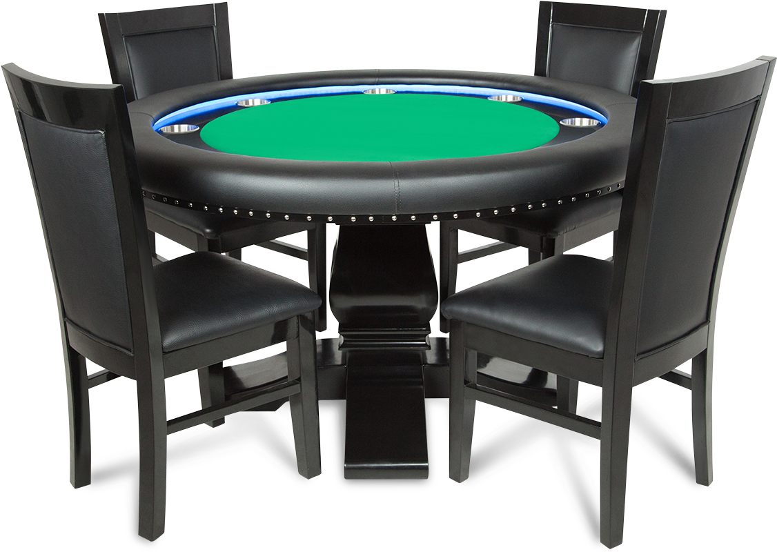 Elegant Poker Table Setup