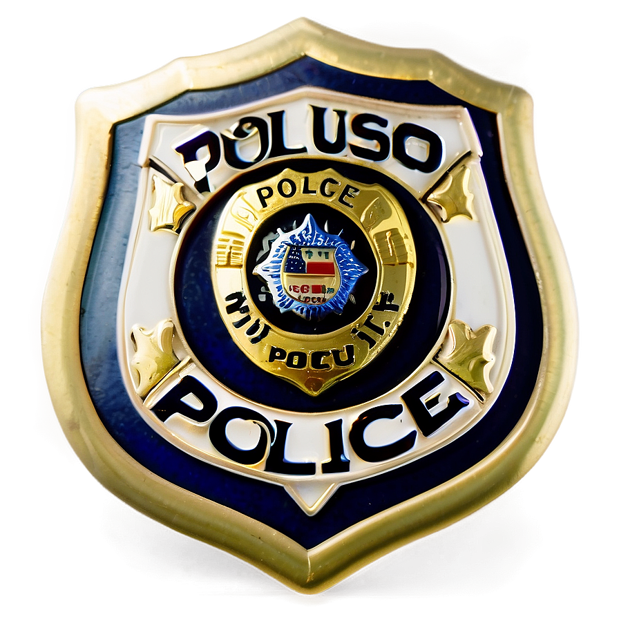 Elegant Police Badge Png 41