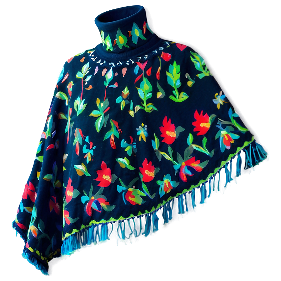 Elegant Poncho For Women Png 21