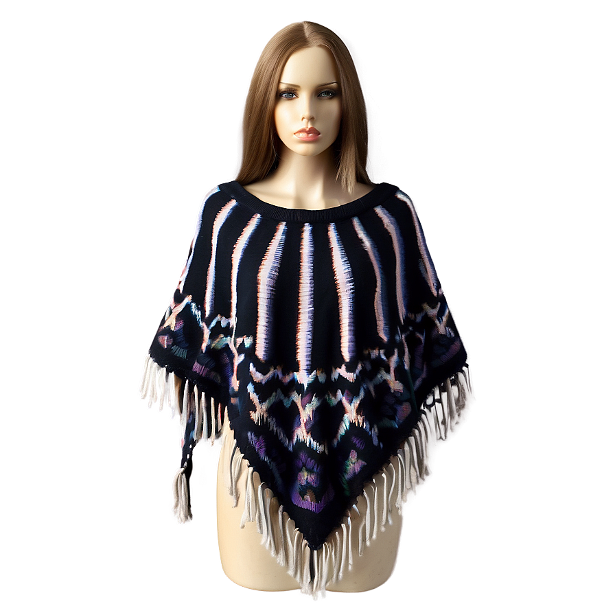 Elegant Poncho For Women Png Loe