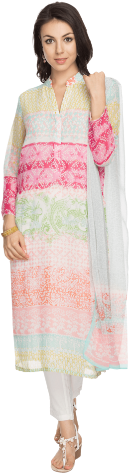 Elegant Printed Salwar Suit Model