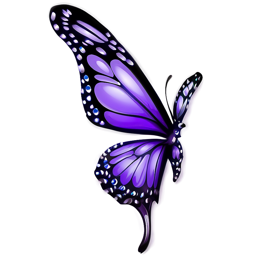 Elegant Purple Butterfly Png Fxi