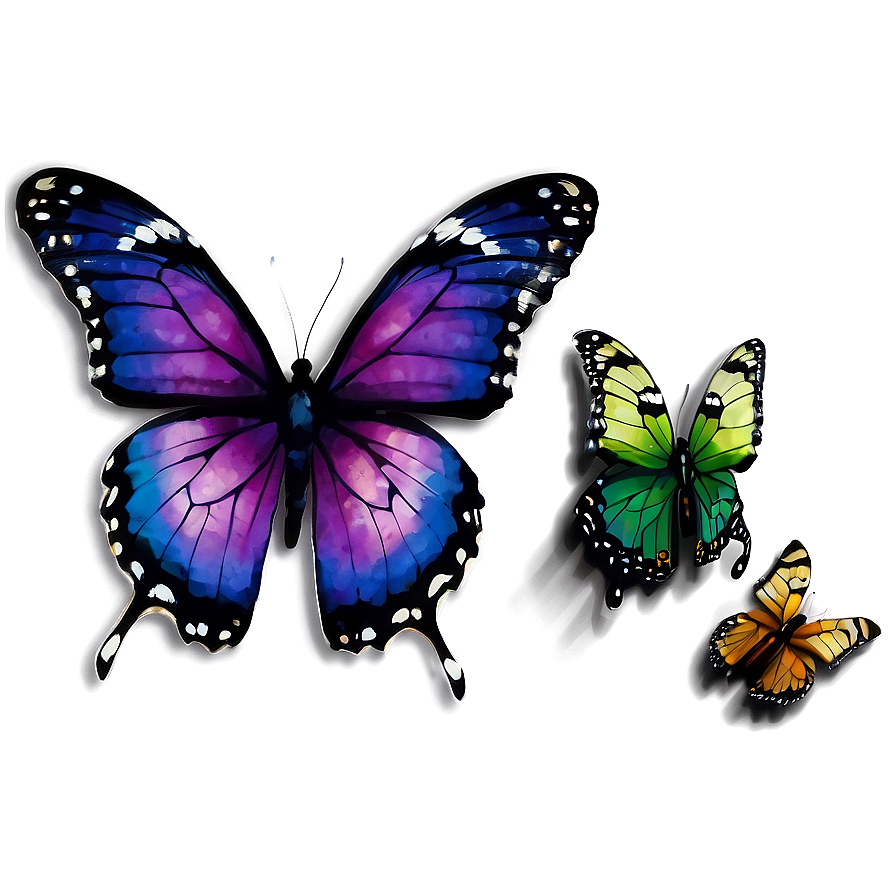 Elegant Purple Butterfly Png Noh77