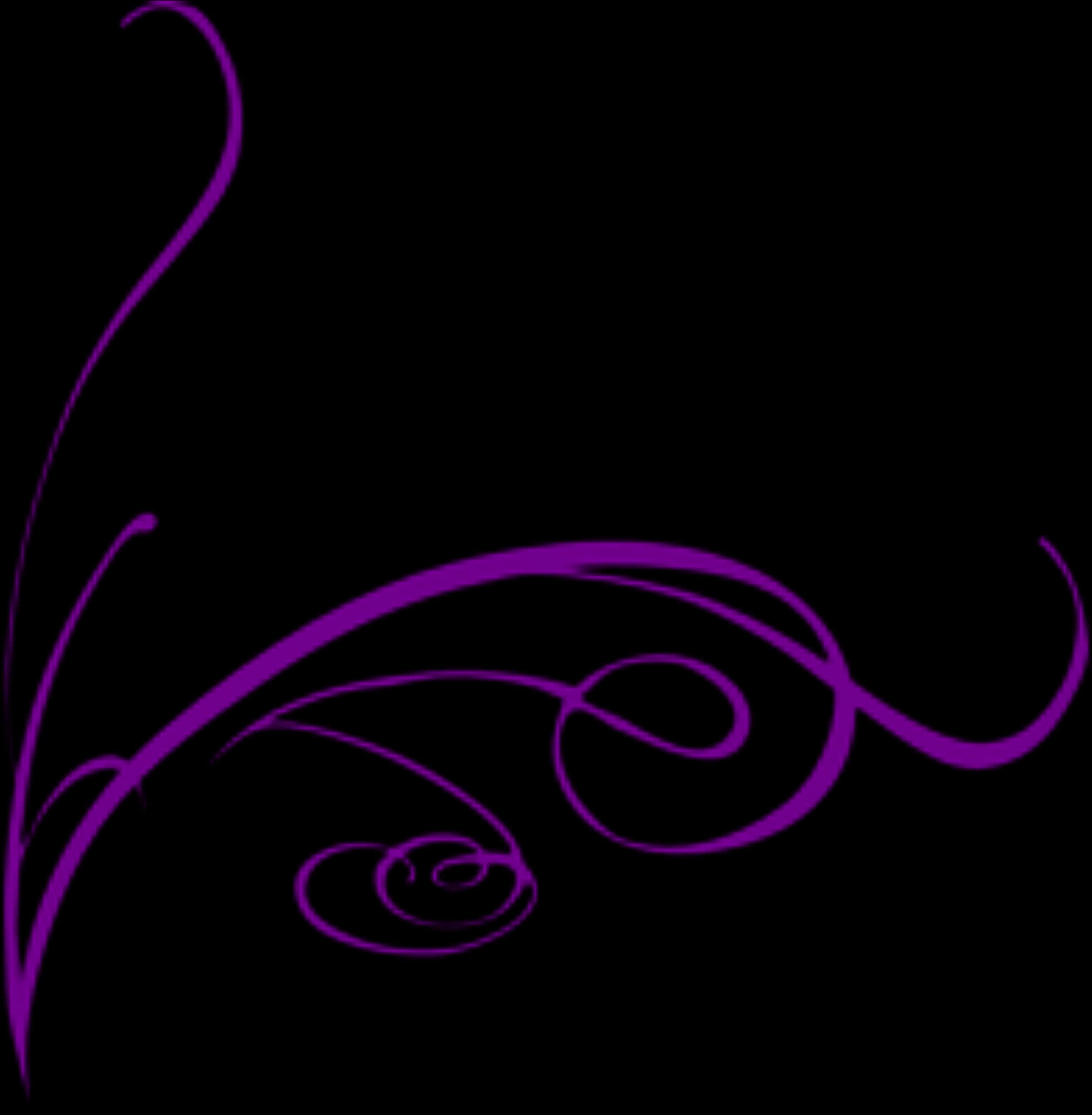 Elegant Purple Flourish Border Design
