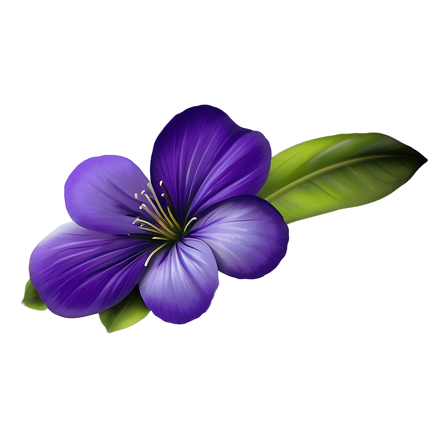 Elegant Purple Flower Png 74