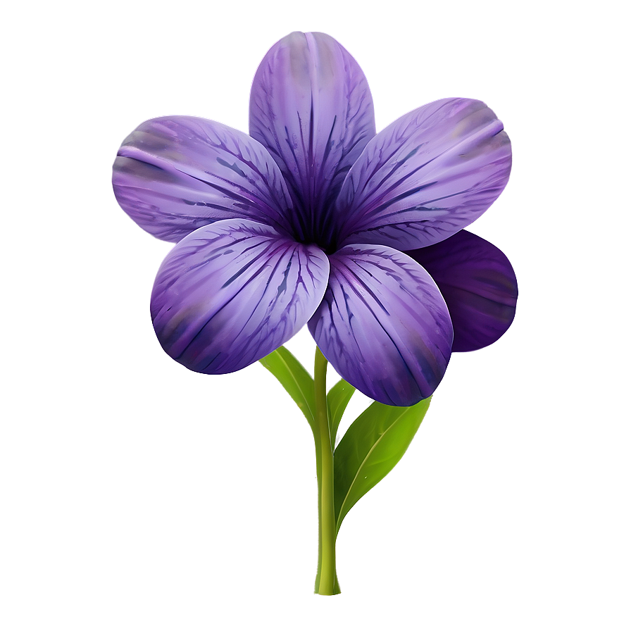 Elegant Purple Flower Png Qey1