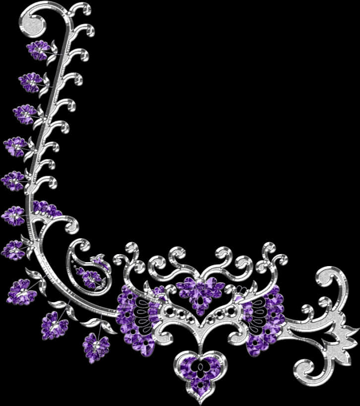 Elegant Purple Gemstone Jewelry Design