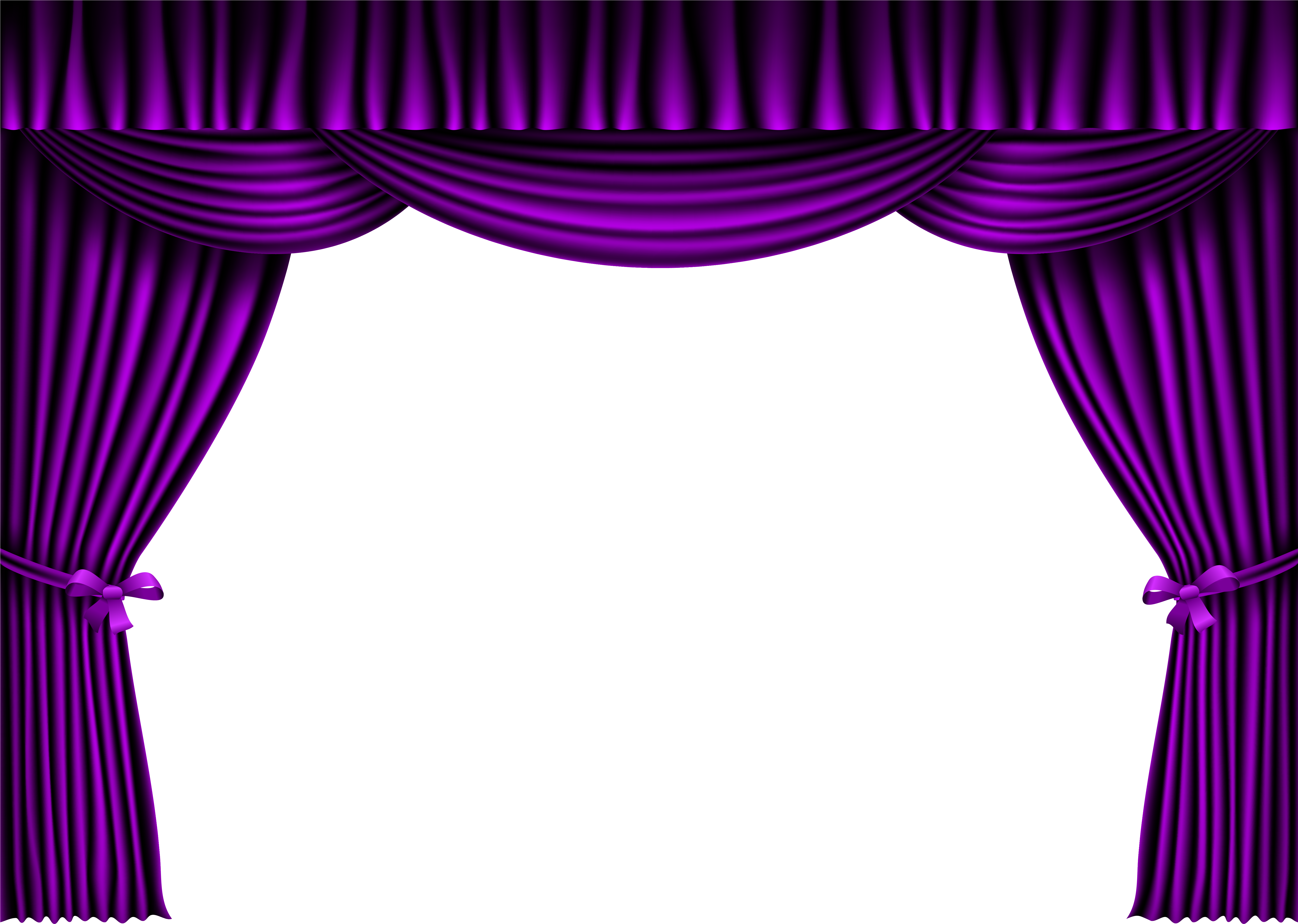 Elegant Purple Theater Curtains