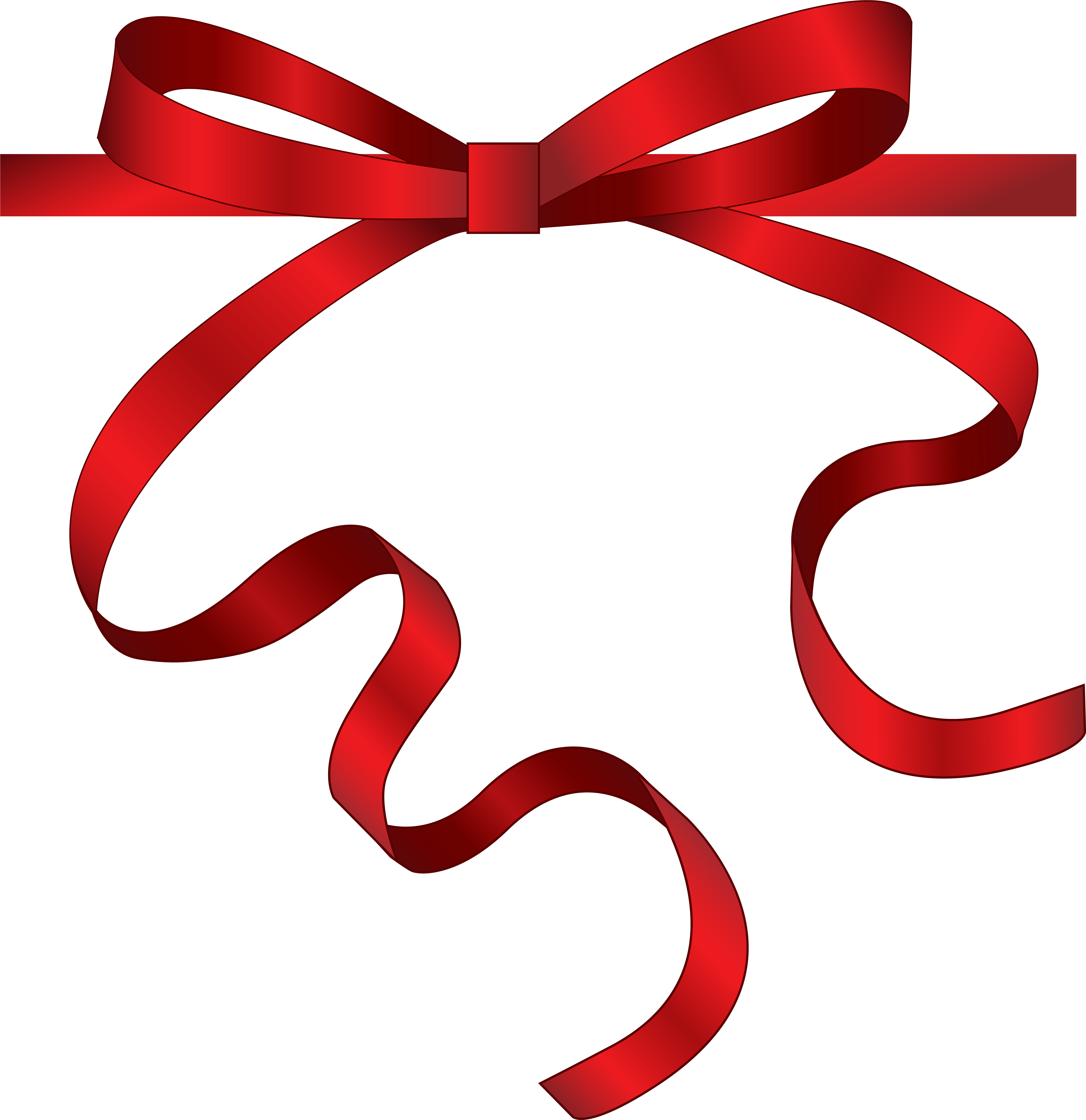 Elegant Red Bow Design