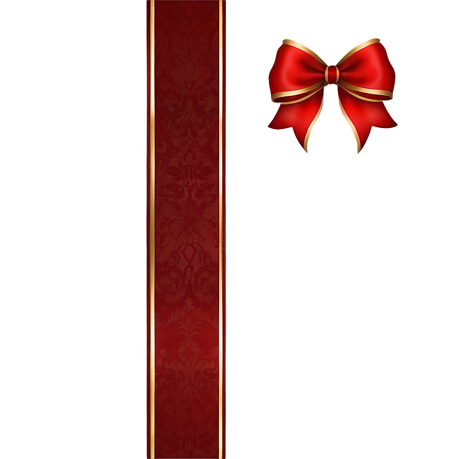 Elegant Red Bow Png 05252024