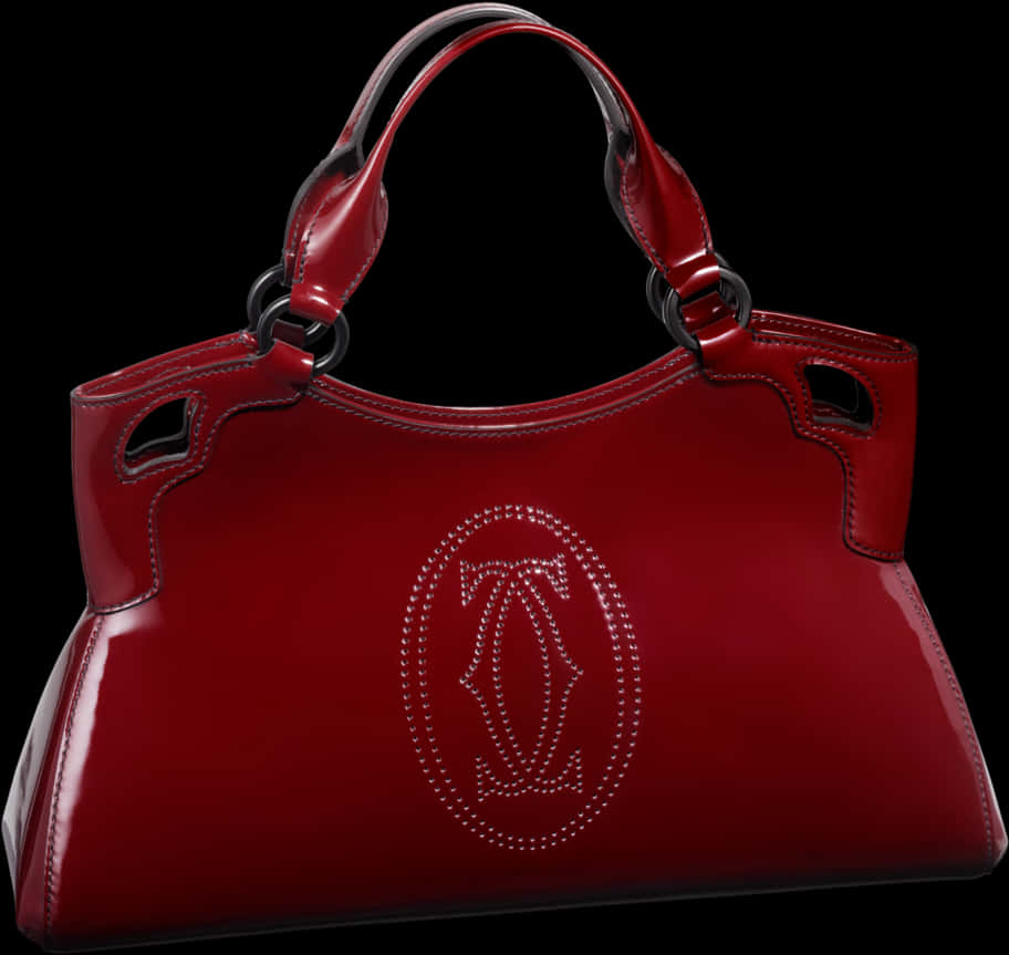 Elegant Red Designer Handbag