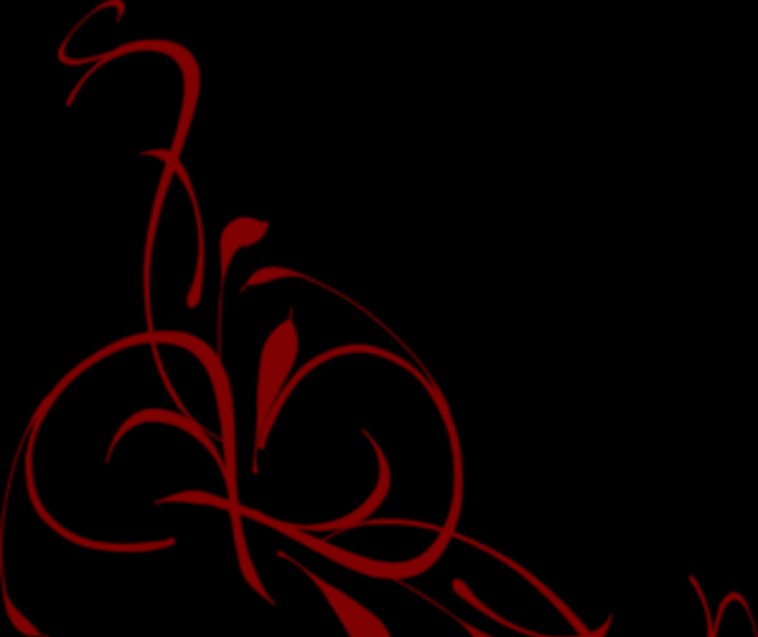 Elegant_ Red_ Floral_ Border_ Design