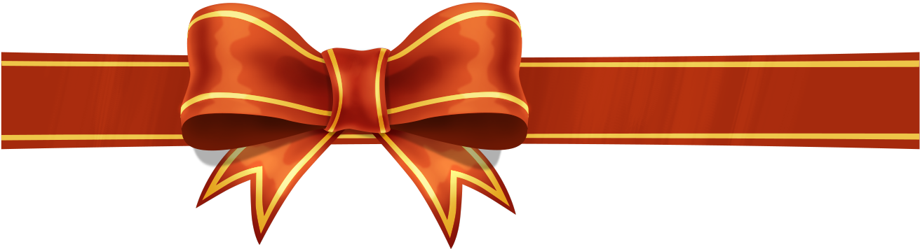 Elegant Red Gift Ribbon Bow