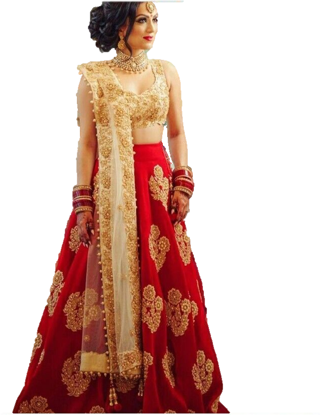 Elegant Red Lehenga Traditional Attire