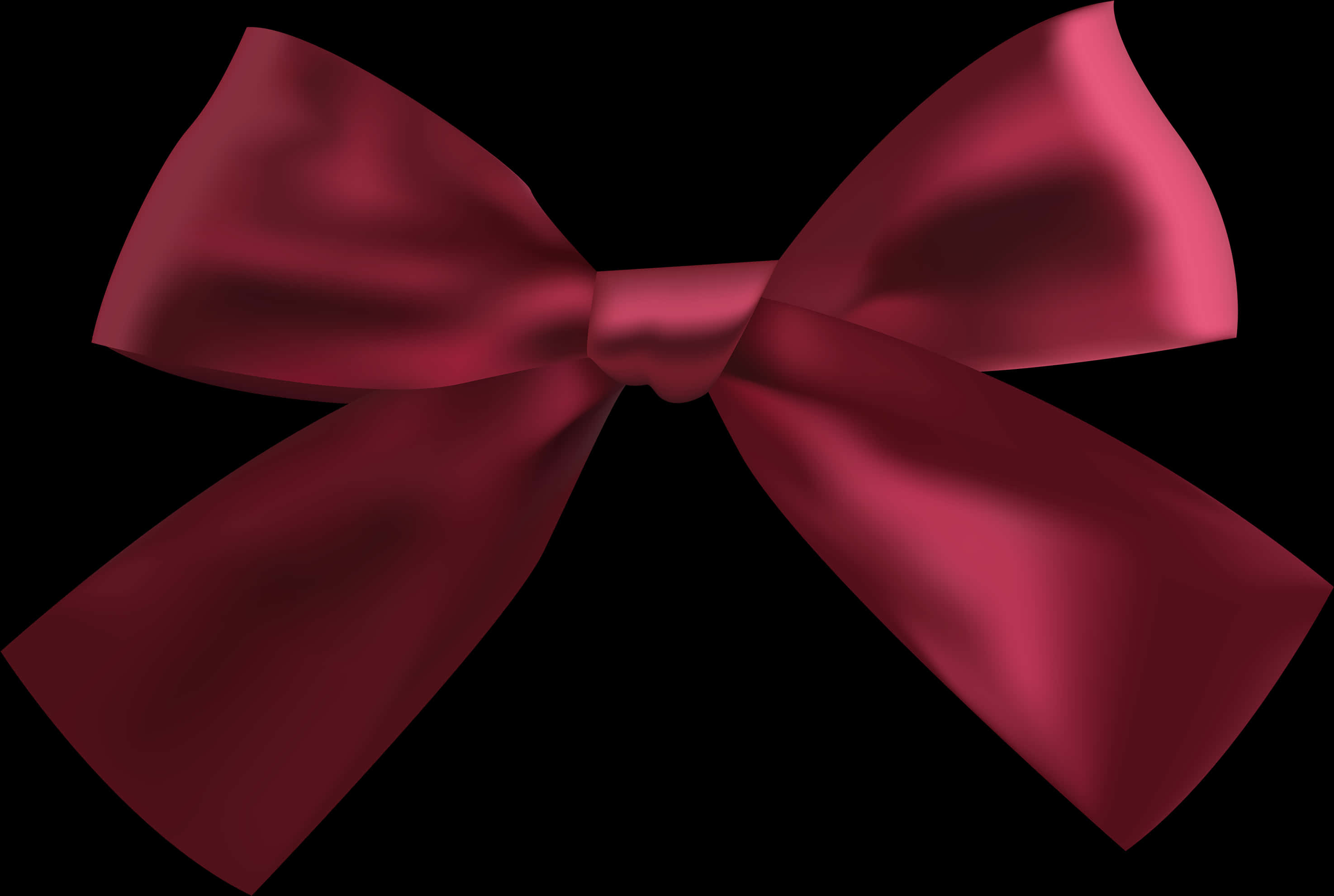 Elegant Red Satin Bow
