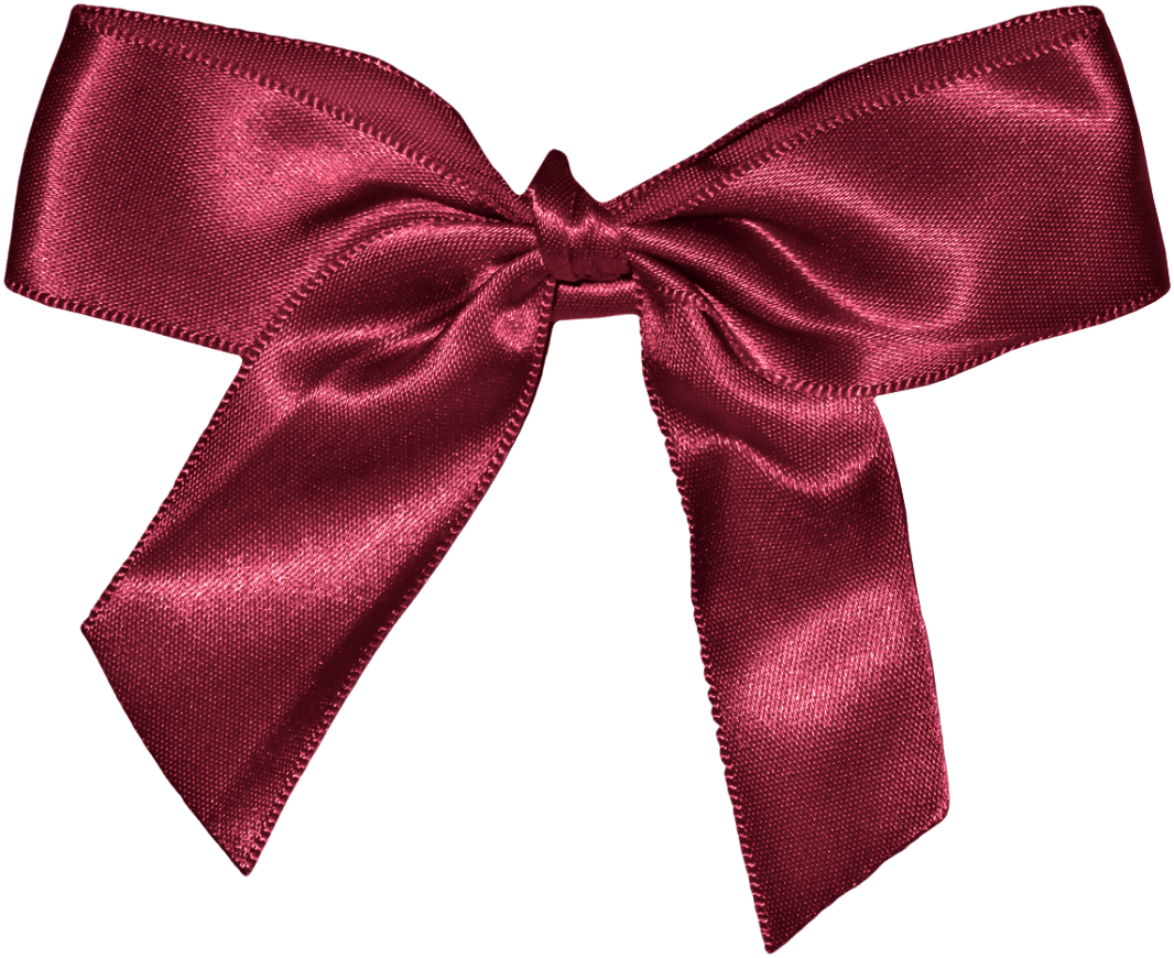 Elegant Red Satin Bow