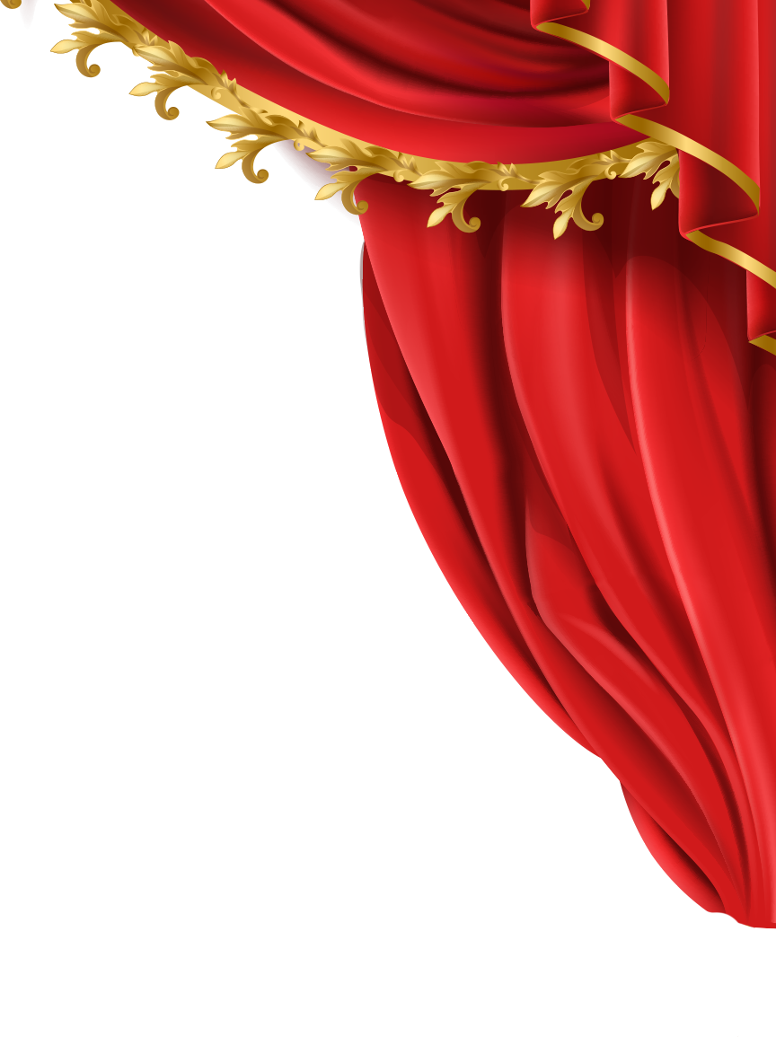 Elegant Red Theater Curtain