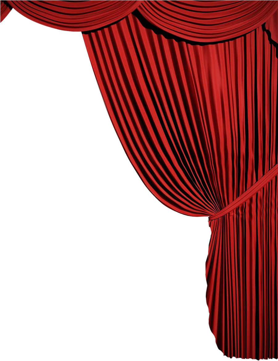 Elegant Red Theater Curtain Tieback