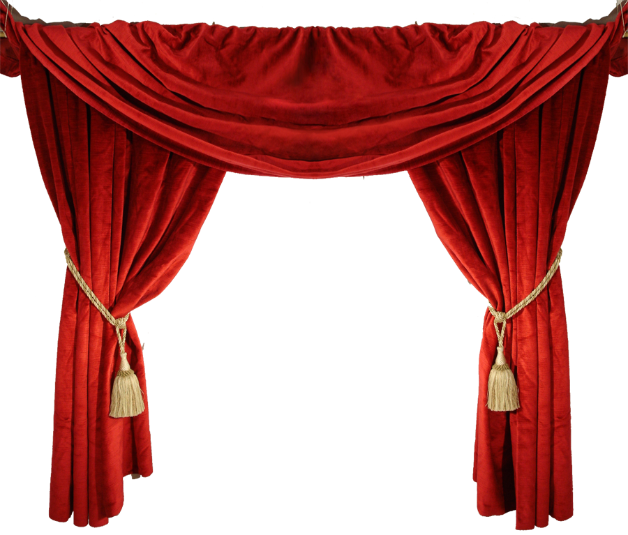 Elegant Red Theater Curtains
