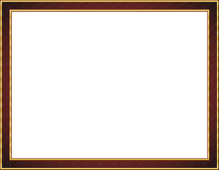 Elegant Redand Gold Frame